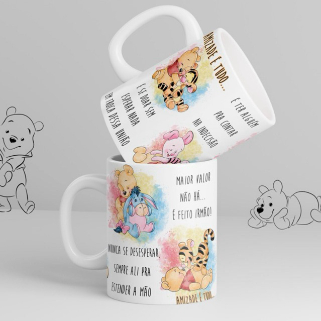 Caneca Personalizada Presente Amiga Amizade Porcelana 325ml
