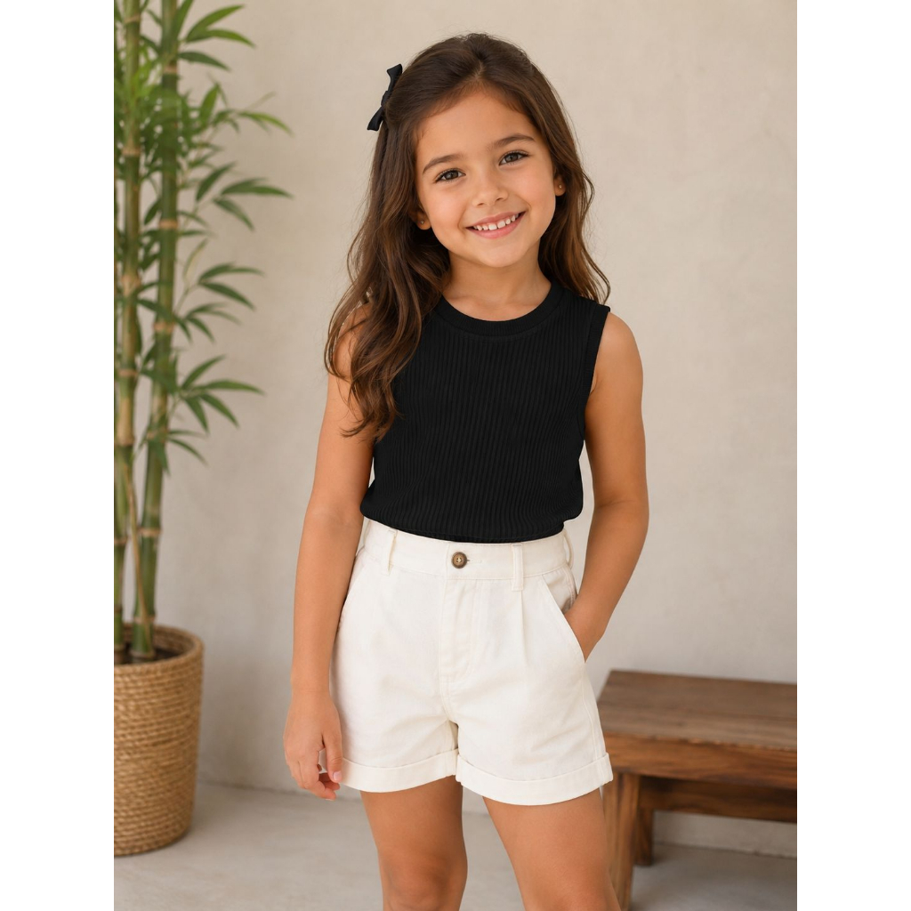 Blusa Regata basica menina | Menina blusa feminina | Blusa infantil menina | blusa basica | Camiseta Infantil | T shirt
