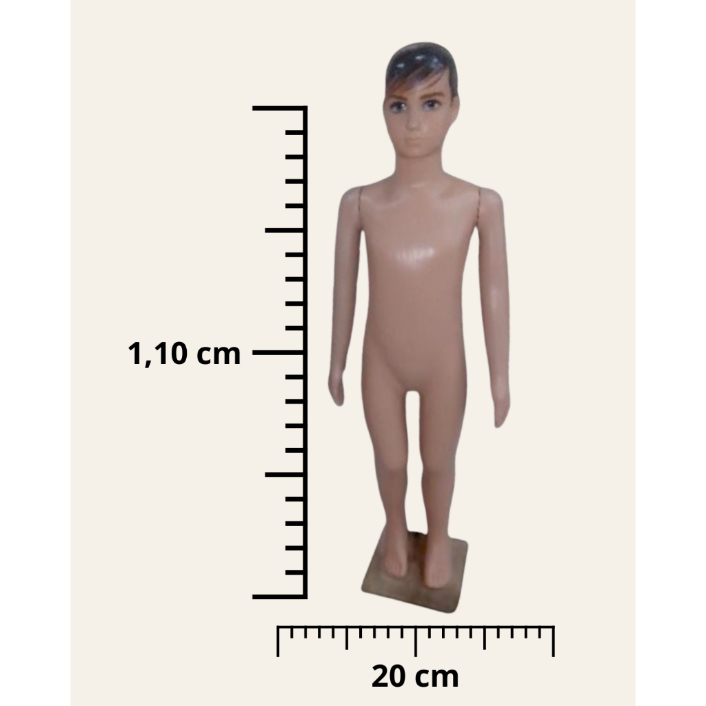Manequim Infantil de Plástico de 6 a 10 Anos Masculino e Feminino — imagem 2 de 2