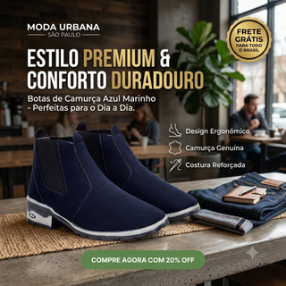 Botina texana masculina para o dia a dia BOTINA COUNTRY super confortavel