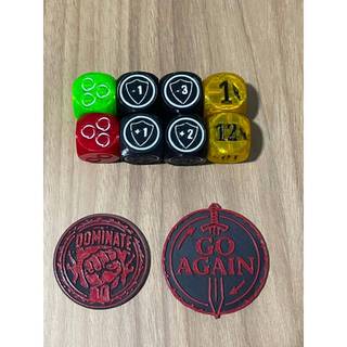 Flesh And Blood Kit Dados  Marcadores e Tokens Essentials  – 10 Unidades Dados de 2cm