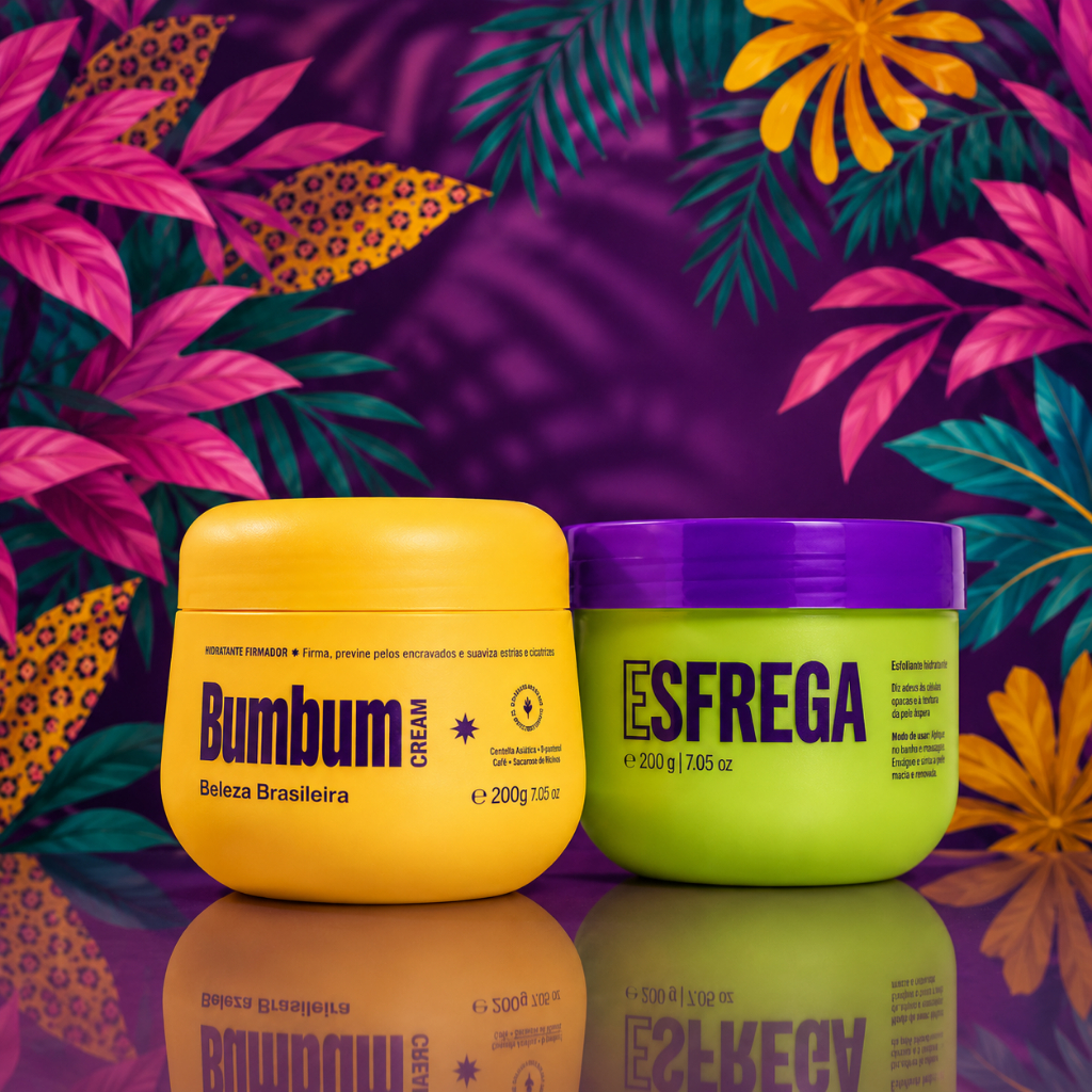 Kit Bumbum Brasileiro: Bumbum Cream 200g + Esfoliante Corporal Esfrega 200g
