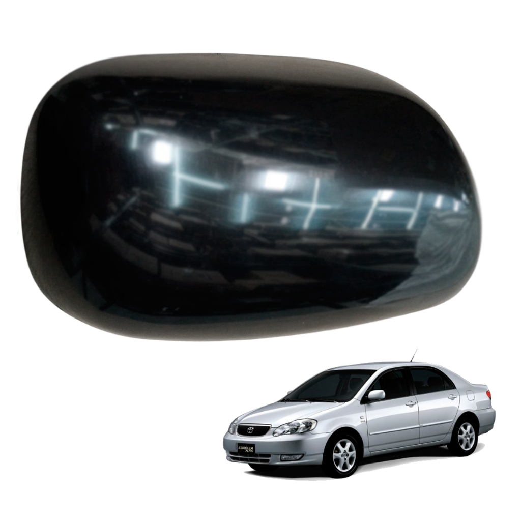 Capa Retrovisor Preto Liso Toyota Corolla 2002/2008 Ld