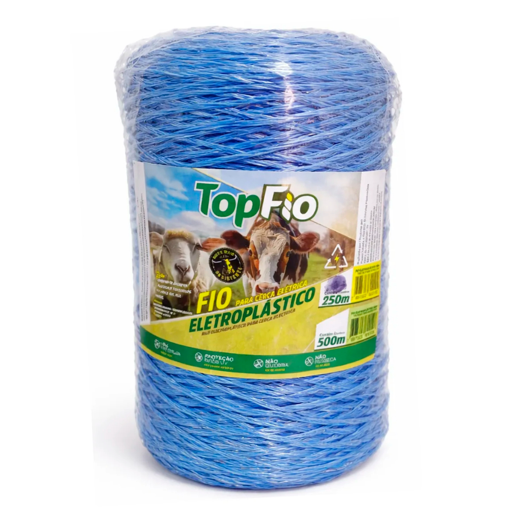 Fio Elétroplástico Aço Galvanizado 250m - Topfio