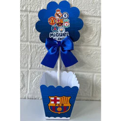 Centro de Mesa Cachepô CHAMPIONS LEGUE/ Kit personalizado / Kit Festa / Aniversário / PEGUE E MONTE