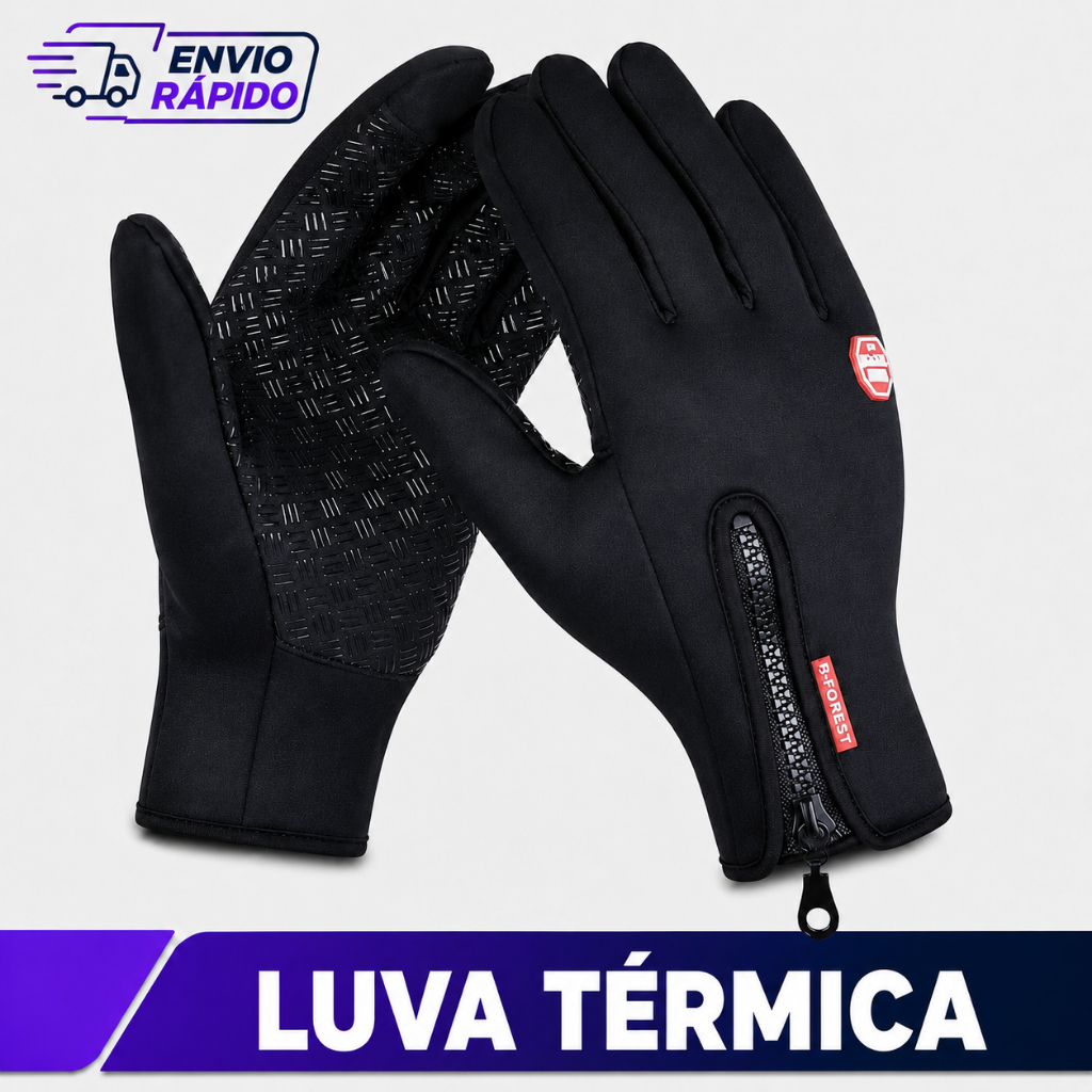 Luva térmica Unissex  Motoqueiro Moto Bike Impermeável Touch Ciclismo   Resistente Antiderrapante