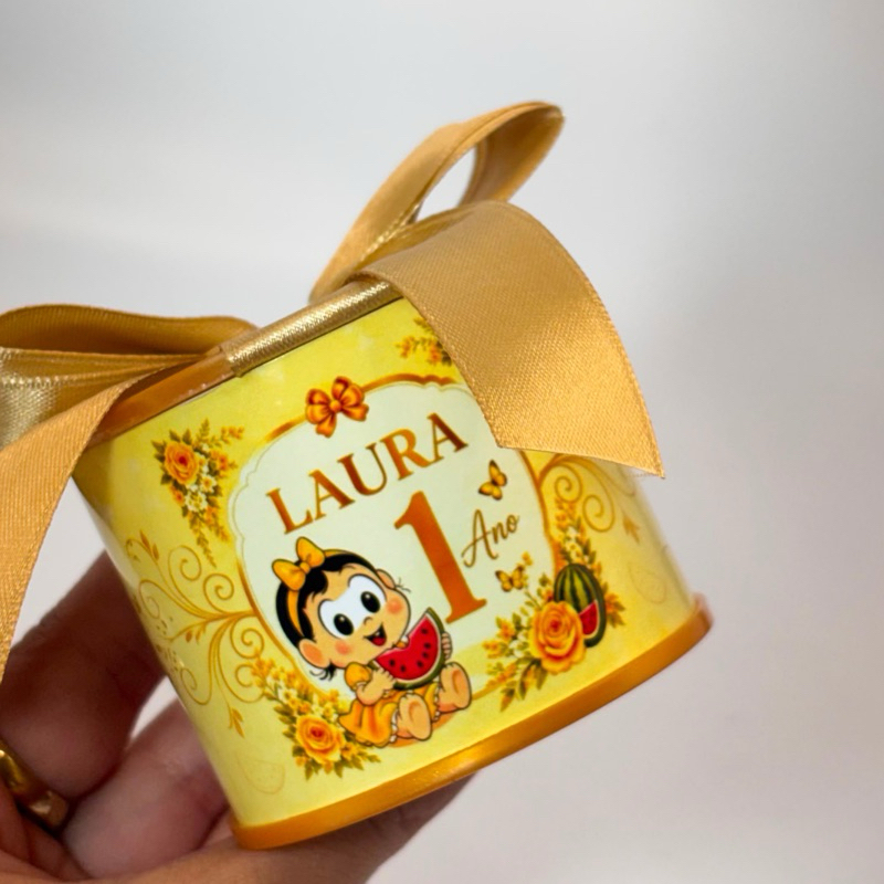 Tubolata Personalizada 5x6 Lembrancinha Maternidade Festa Infantil Magali