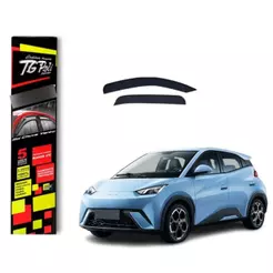 Calha de Chuva Byd Dolphin Mini 2023 a 2027 TG Poli Defletor Inteiriça 4 portas Protetor Janelas Fumê