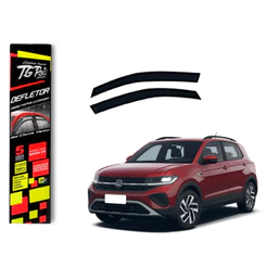 Calha de Chuva Volkswagen T-Cross 2019 a 2027 TG Poli Defletor 4 portas Protetor Janelas Fumê