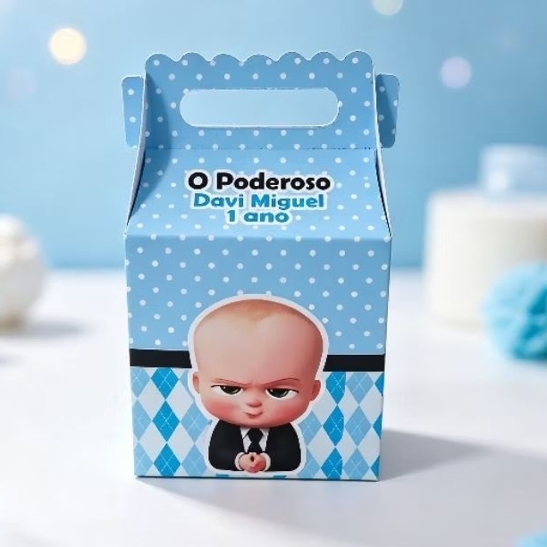 Kit Maletinha O Poderoso Chefinho Personalizada - Lembrancinha de Festa - Aniversário - Decoração / DESMONTADO