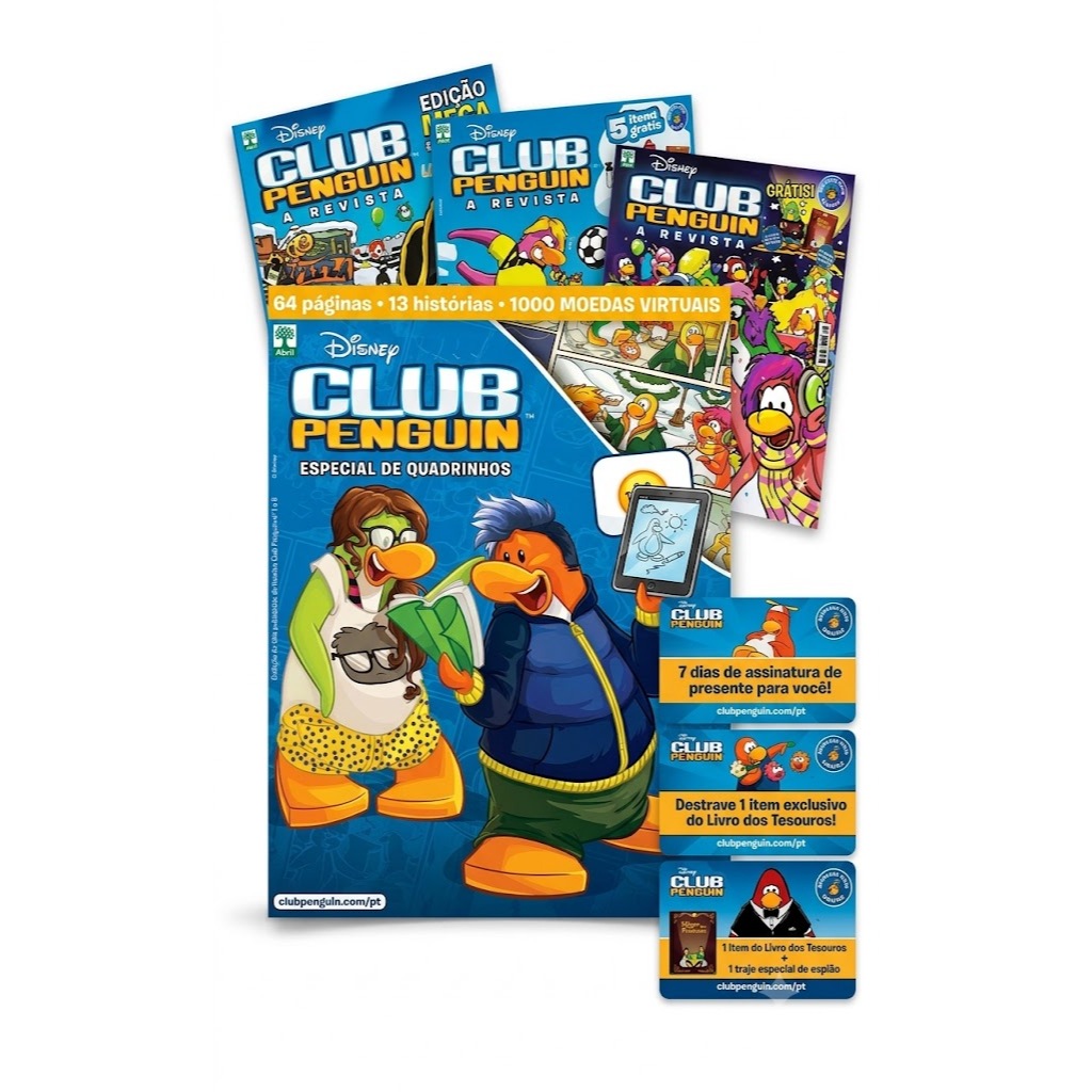 REVISTA DISNEY CLUB PENGUIN - ESPECIAL DE QUADRINHOS e +