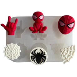 Molde para Apliques de Artesanato - Herói Aranha