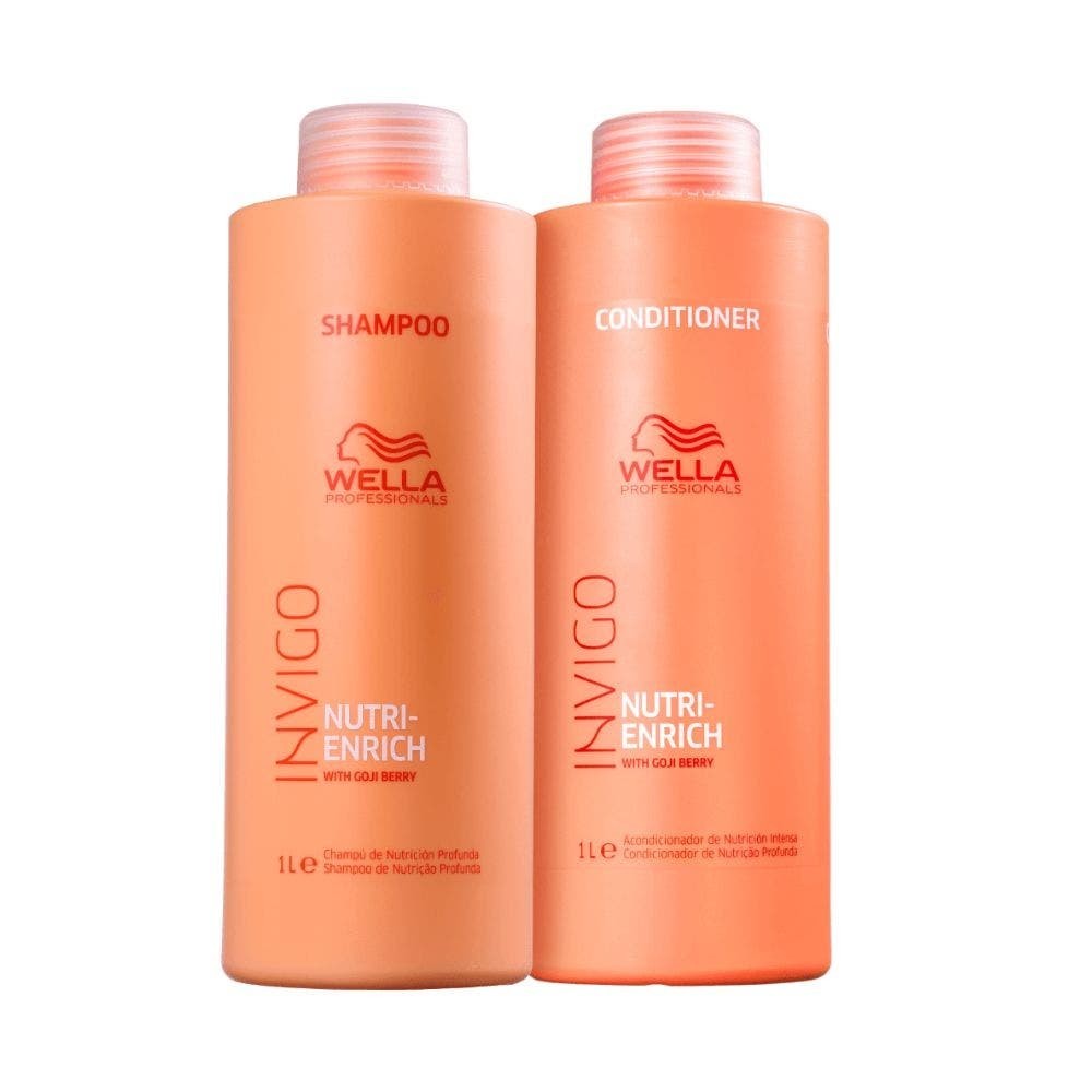 Kit Wella Nutri-Enrich Shampoo 1l + Condicionador 1l