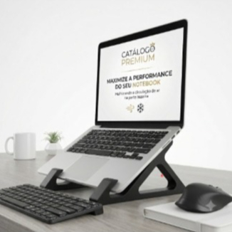 Suporte Para Notebook Base Dobrável de PLA Ergonômico Ajustável Fino Portátil