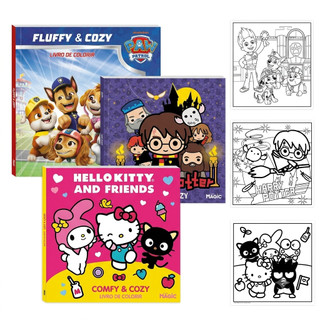 LIVRO DE COLORIR INFANTIL | CANETINHA - GIZ -  LÁPIS | PRESENTE CRIATIVO - ADULTO E CRIANÇA