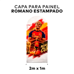 Painel Romano Capa Decorativa 2mx1m Veste Fácil Vários Times, Brasileirão 2026, Messi, CR7, Neymar