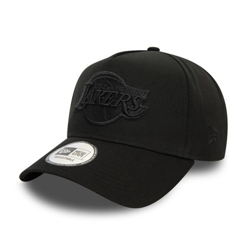 BONÉ NEW ERA 9FORTY A-FRAME SNAPBACK LOS ANGELES LAKERS NBA PRETO AJUSTÁVEL | OR