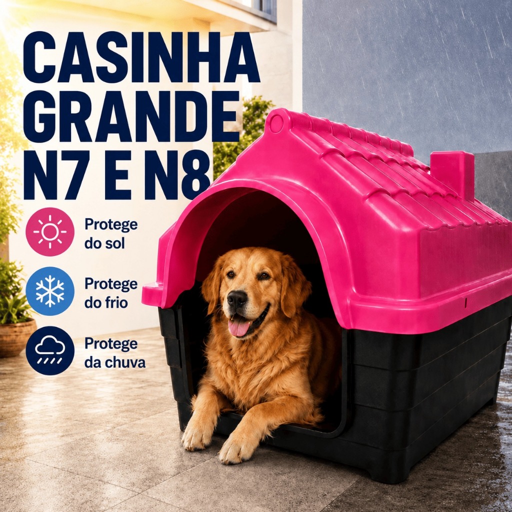 CASA CASINHA CACHORRO - CÃES -  PETS N7 N8 - PORTES MEDIOS - GRANDES | PRONTA ENTREGA