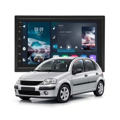 Multimídia 7` Android Citroen C3 2000 A 2011 Soaudio 2ram+64gb Carplay Android Gps Bluetooth Qled
