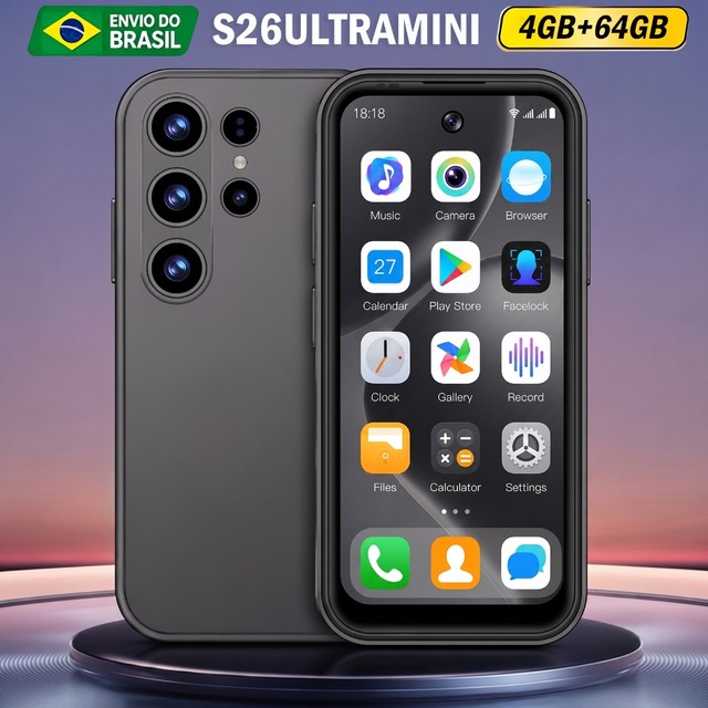 BML Celular S26ULTRAMINI Original Smartphone 64GB/4GB ram 5G LTE Wi-Fi Sim Android 10 3500mAh 3.73" Tela,Câmera 48MP