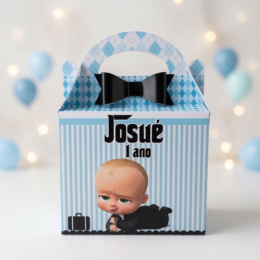 Caixa Maleta Poderoso Chefinho Personalizada /Lembrancinha de Festa /Aniversário | Maletinha poderoso chefinhoo
