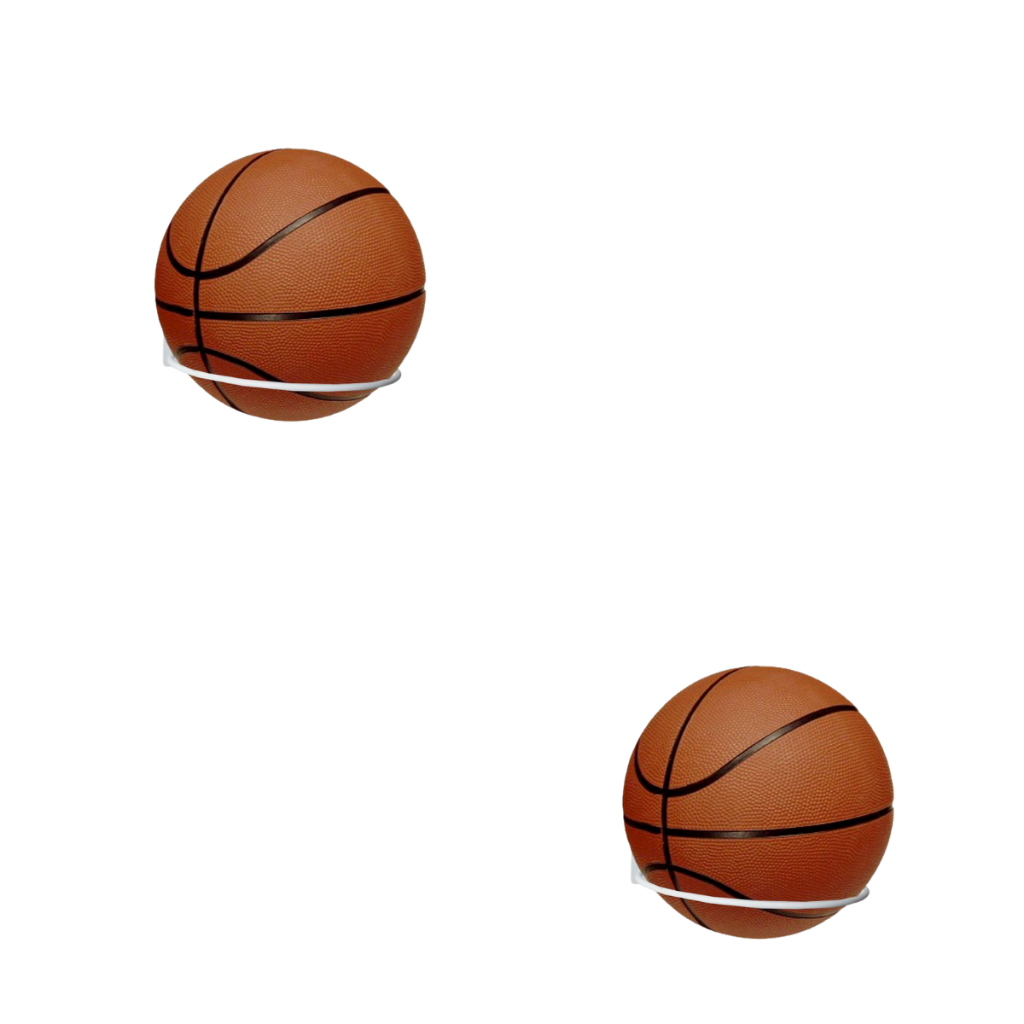 Kit 02 Suporte Bola Futebol Basquete Vôlei + Parafusos e Buchas Aço Reforçado 14x14cm