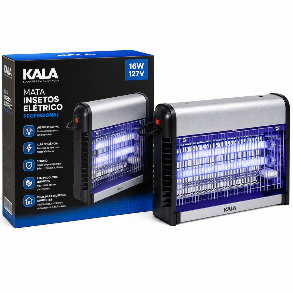 Mata Insetos Elétrico 16W Profissional 127V Kala · foto 2