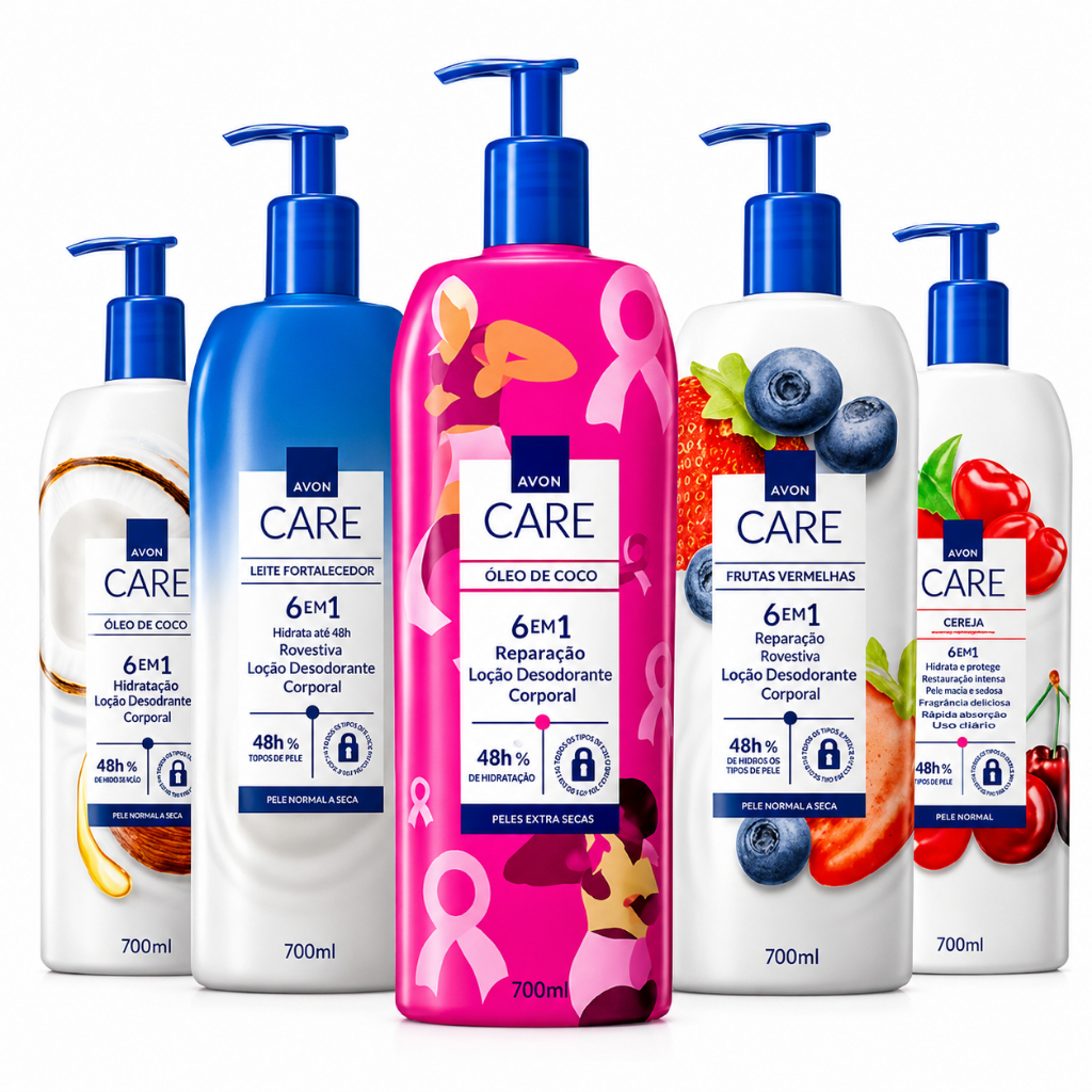 Loção Avon Care 700 ml Creme de Pele Hidratante Desodorante