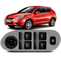 Botão Comando Vidro Elétrico Jac J3 2010 a 2013 Hatch Sedan