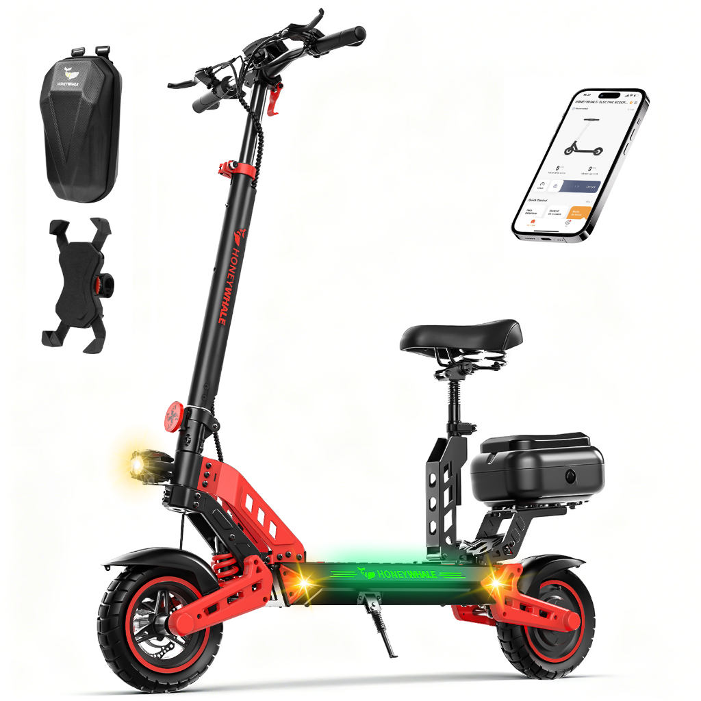 1000W HONEYWHALE T4B-N Patinete Eletrico Adulto 55KM/H 50K
