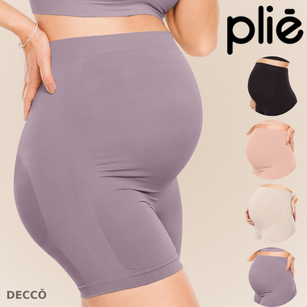 Bermuda Sem Costura Alta Plie Maternity Super Confortavel Para Gravida Gestante