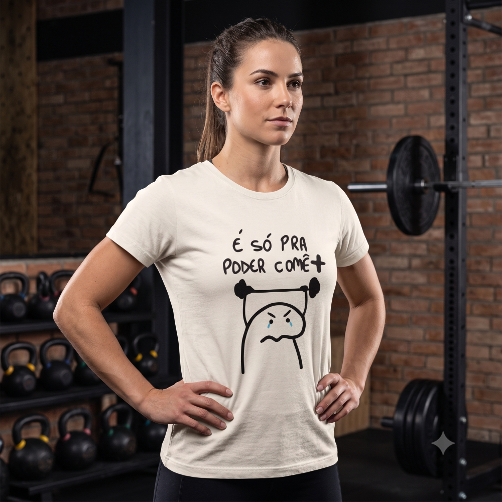 Camiseta Feminina Estampada Maromba Crossfit Academia Leve Confortável 100% Algodão