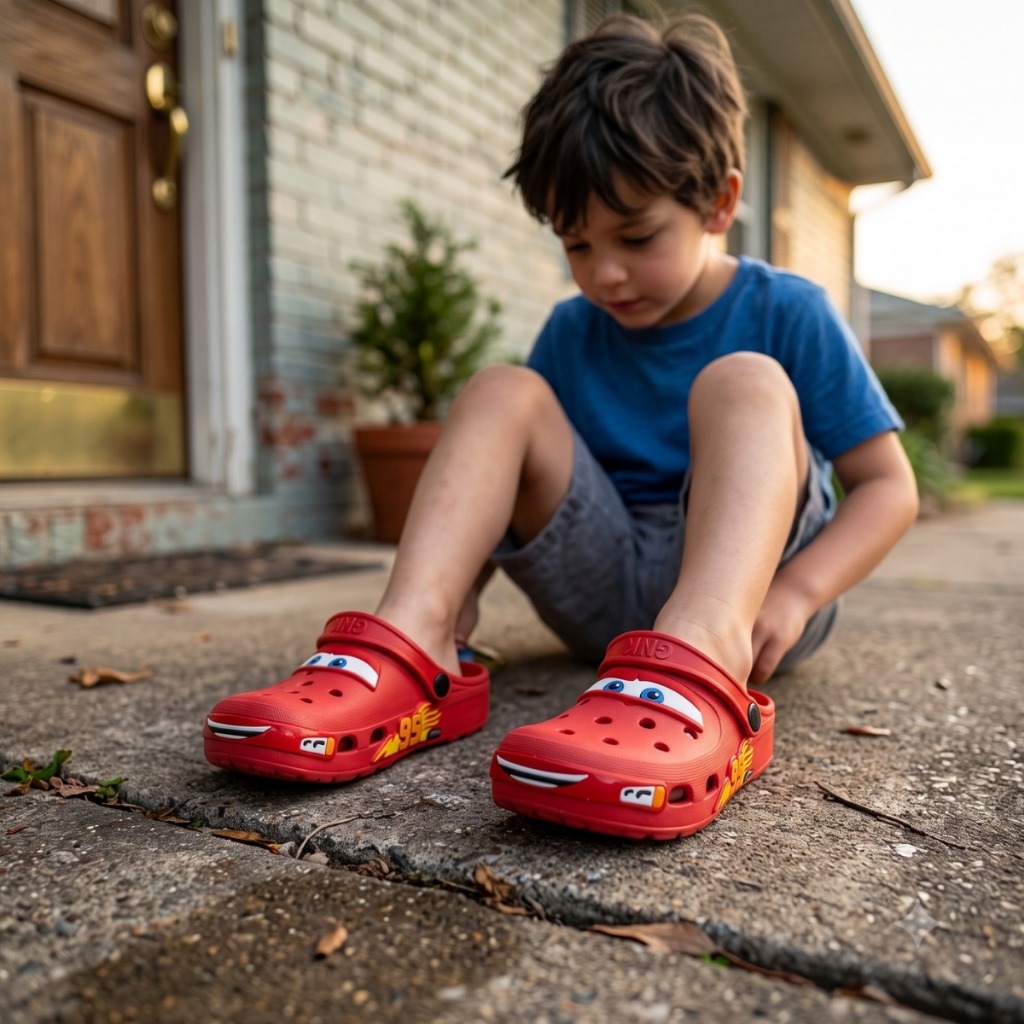 Babuche Sandalia Papete Infantil e Adulto Relâmpago PVC Micro Expandido Confortável Elegante Variados Carros