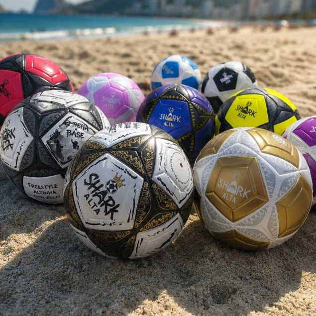Bola Profissional de Altinha e Futevôlei Shark Alta ULTRAMACIA SoftBoost-absorve o impacto e impulsiona a bola de volta