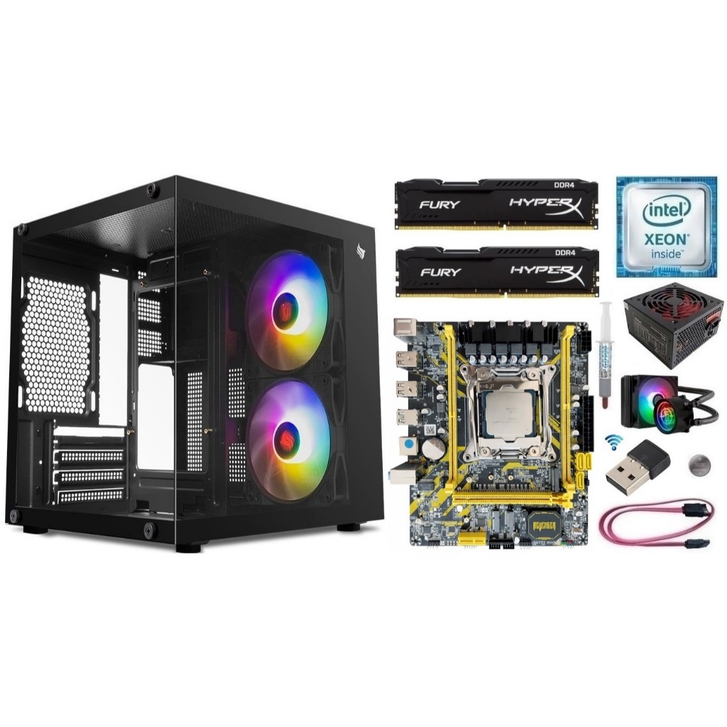 Kit Gamer X99 Xeon E5 2660 v3/ 8GB-16GB DDR4/ Gabinete + Fonte 500w