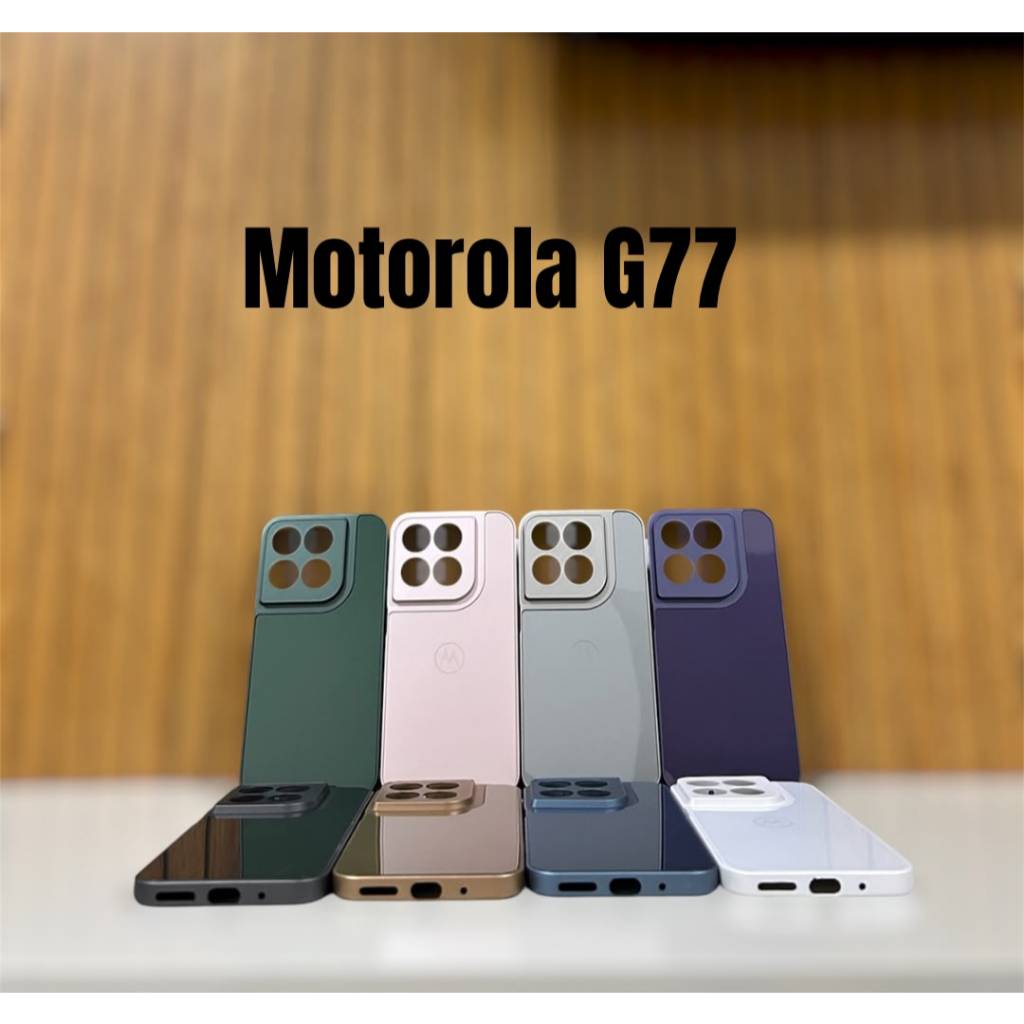 Capa Capinha Case Motorola G77 Aveludada com Proteção de Câmera