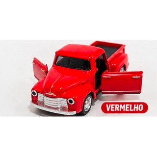 Mini Caminhonete Retrô de Fricção Die-Cast Abre as 2 Portas Brinquedo Colecionável