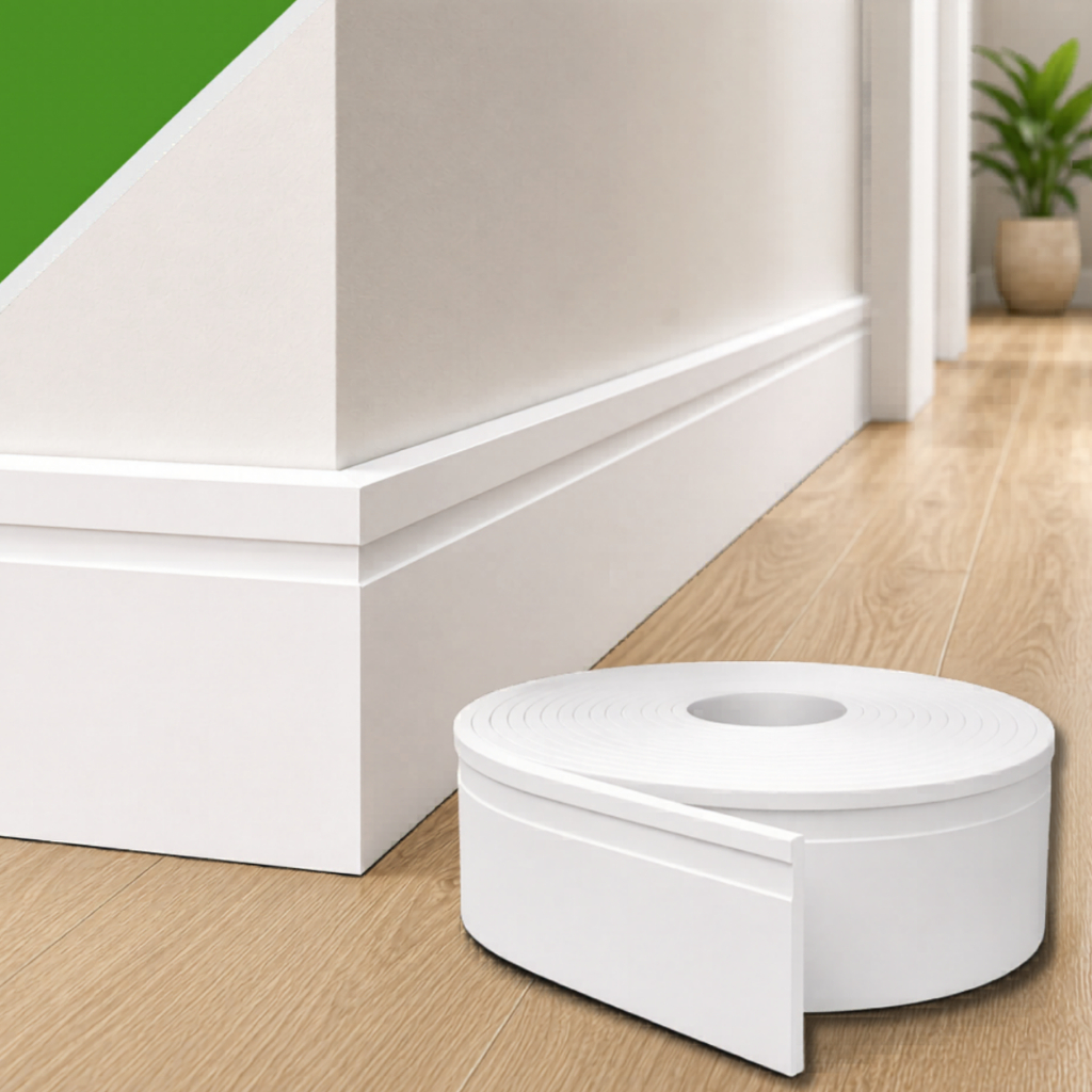 RODAPE DE EVA AUTOCOLANTE BRANCO 15CM X 1,0CM RP16 3M OUTLET