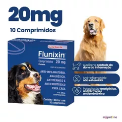Flunixin 20mg Chemitec para Cães - 10 Comprimidos