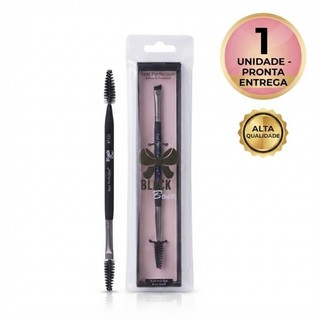 Kit Real Perfection "Black Bow" - Pincel de Sobrancelha de Ponta Dupla.