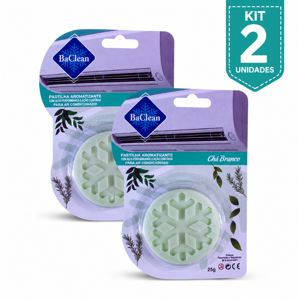 Kit  2 Pastilhas Aromatizantes Ambiente Para Ar Acondicionado