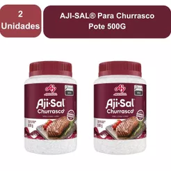 Kit 2 Unidades AJI-SAL® Para Churrasco Pote 500G