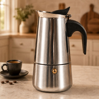 Cafeteira Italiana Inox Espresso Fogão Gás ou Indução