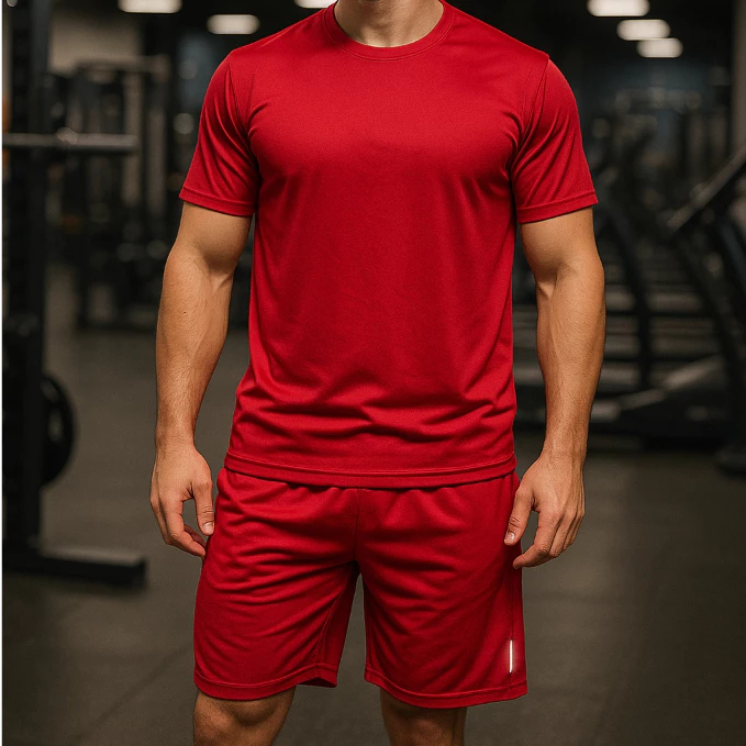 CONJUNTO MASCULINO CAMISETA + BERMUDA DRY FIT PARA ACADEMIA TREINO ESPORTIVO FITNESS CORRIDA LEVE CONFORTÁVEL E ESTILOSO