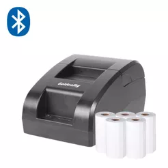 Impressora Térmica Bluetooth Ticket Cupom Nao Fiscal 58mm Pc USB Bivolt + 5 Bobinas