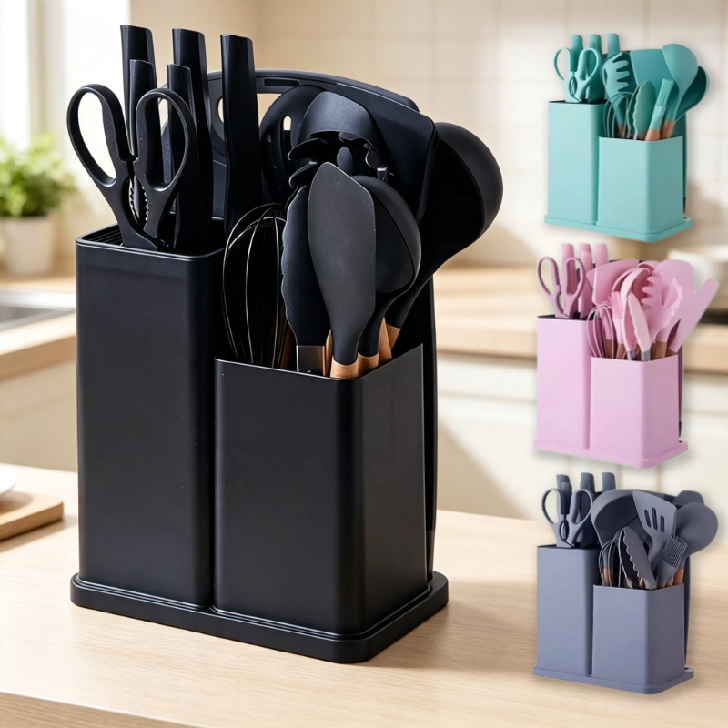 Conjunto de tábuas de corte de silicone para cozinha com 19 peças