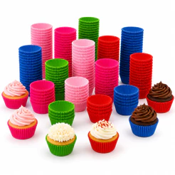 Kit 1000 Forminhas Cupcake Forneáveis Pirotine N0 Mini Muffin Bolo Doces