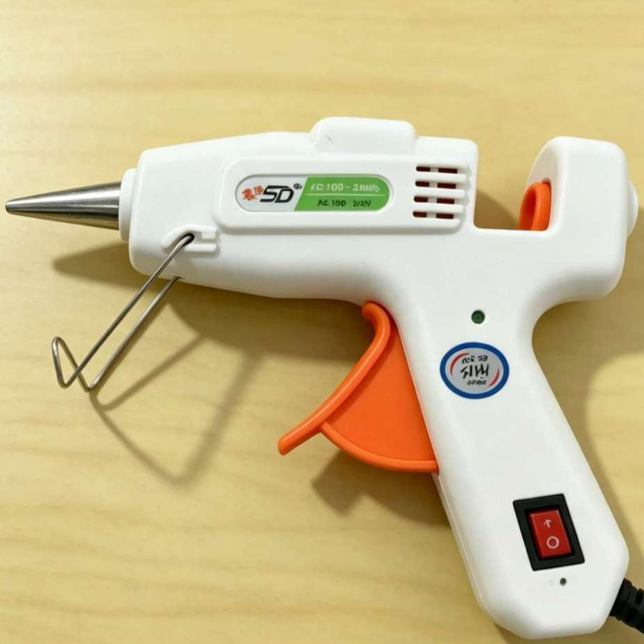 pistola de cola quente botao liga e desliga,01 bivolt para cola fina