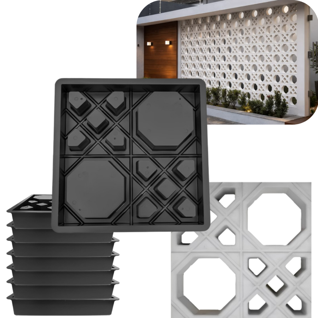 Formas Para Produzir Cobogó Árabe 39x39 Parede Fachada Decorativa Revestimento Construção