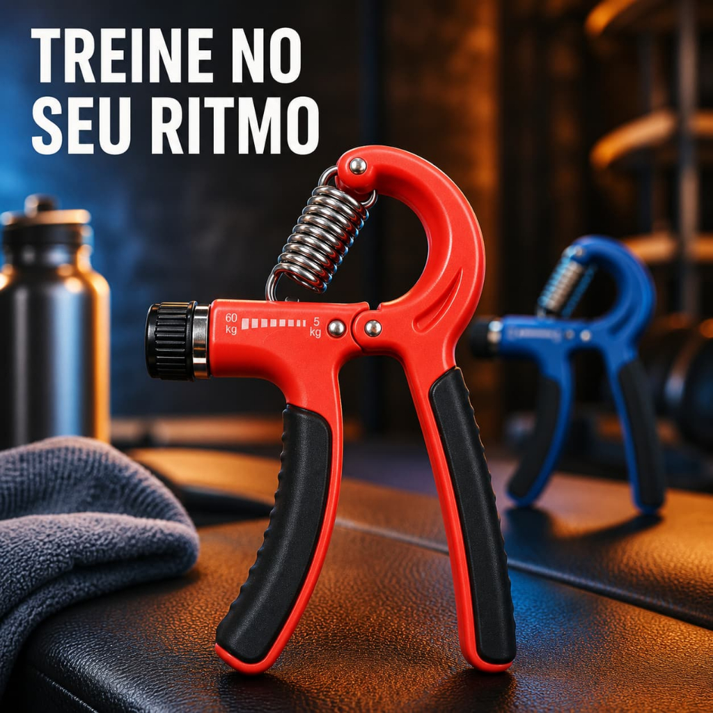 Apertador de Mão Ajustável 5‑60kg, Exercitador de Punho para Fortalecer Músculos das Mãos e Antebraços
